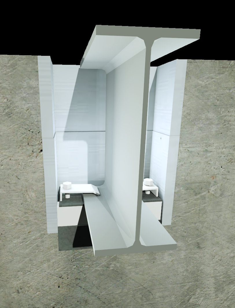 beam pocket photo in concrete wall